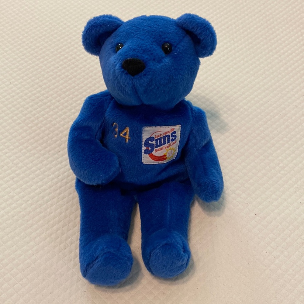 Salvinos Bammers Blue Collectible Jacksonville Suns Gabe Kapler MLB Teddy Bear